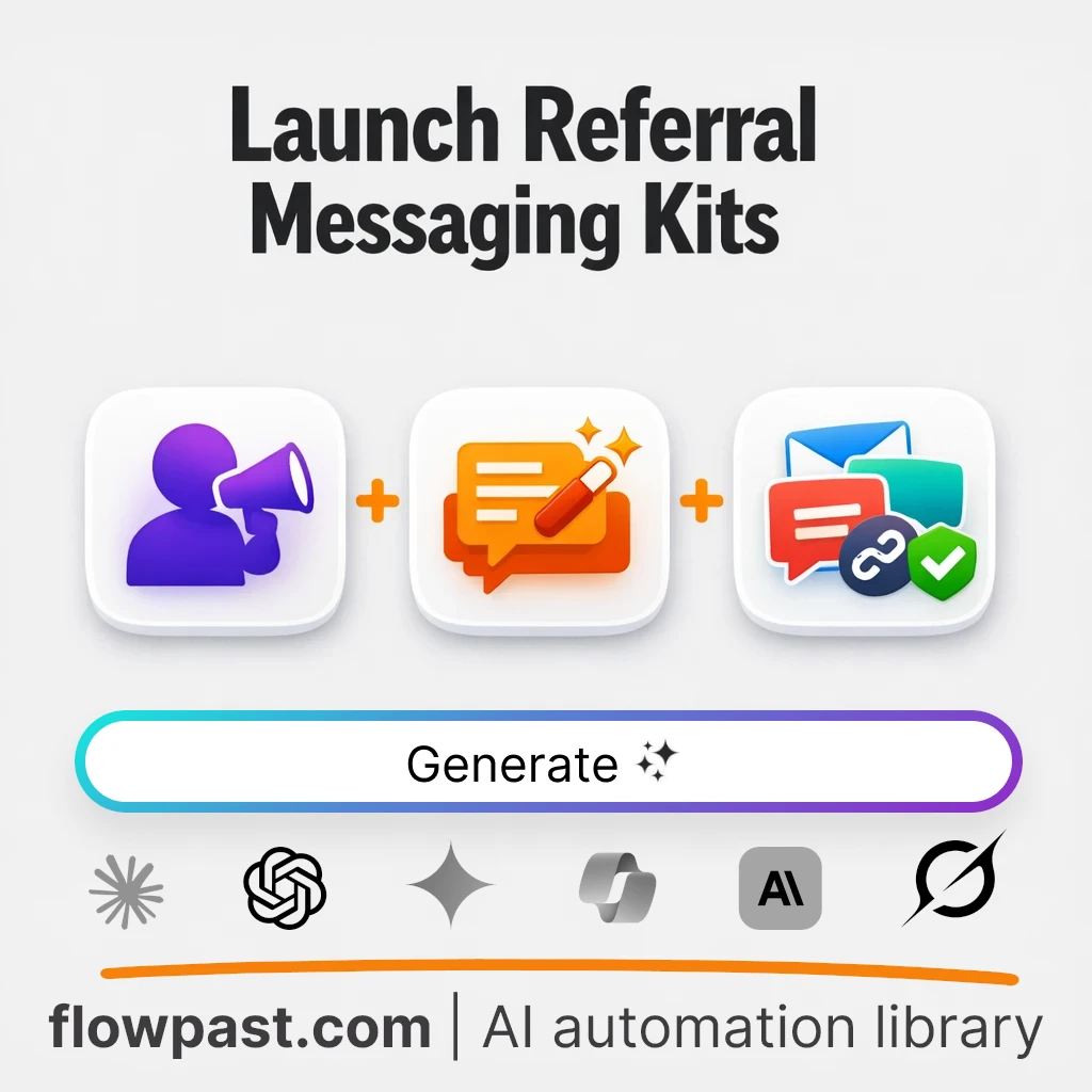 Build Referral Program Messaging Kits with this AI Prompt - AI prompt template