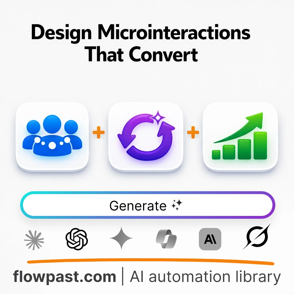 Design UI Microinteractions Workshop Plan AI Prompt - AI prompt template