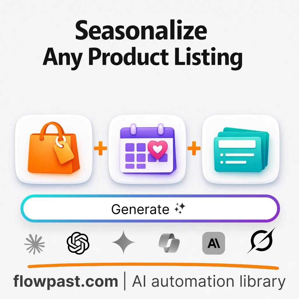 Create Seasonal Product Listings AI Prompt - AI prompt template