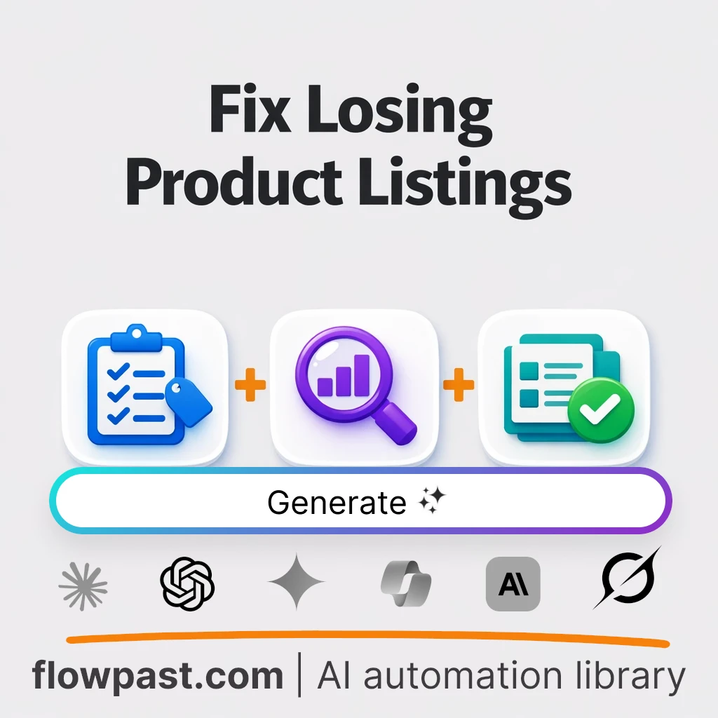 E-commerce Listing Audit Scorecard AI Prompt - AI prompt template