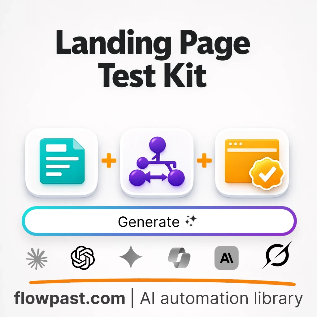 Build Landing Page Test Variations AI Prompt - AI prompt template