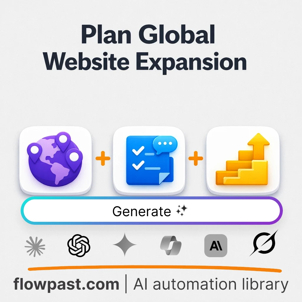 Multilingual Website Expansion Roadmap AI Prompt - AI prompt template