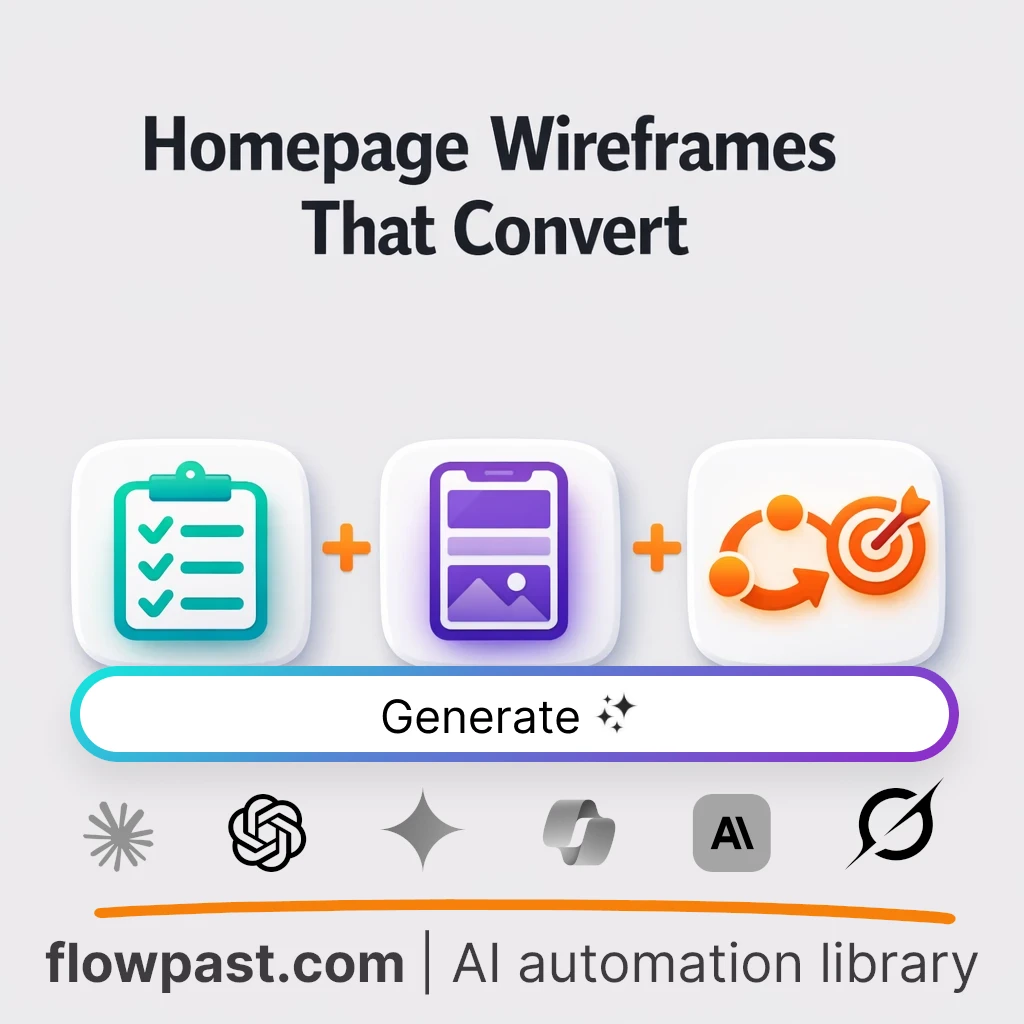 Build Homepage Wireframe Options AI Prompt - AI prompt template