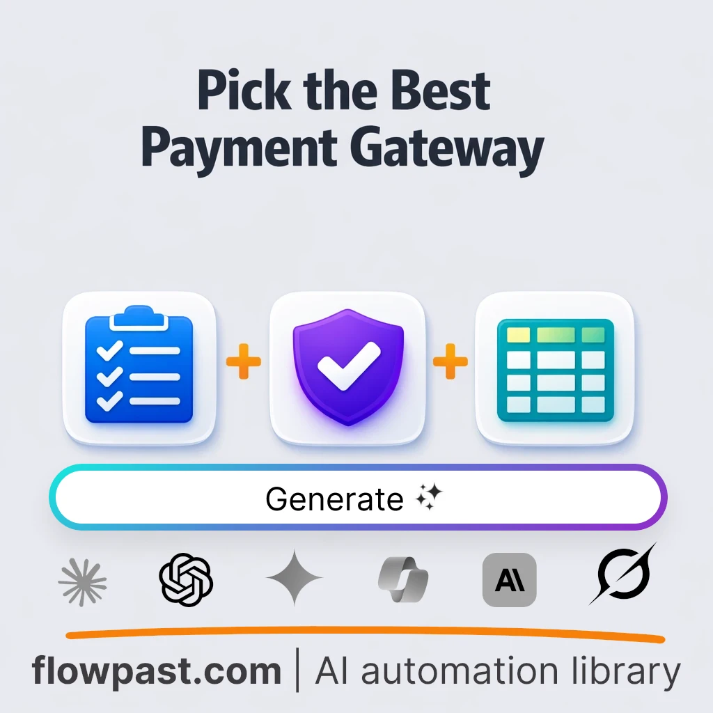 Choose a Payment Gateway Shortlist AI Prompt - AI prompt template