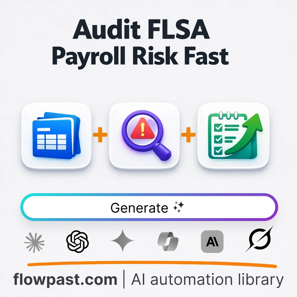 AI Prompt to Build an FLSA Compliance Forensics Report - AI prompt template