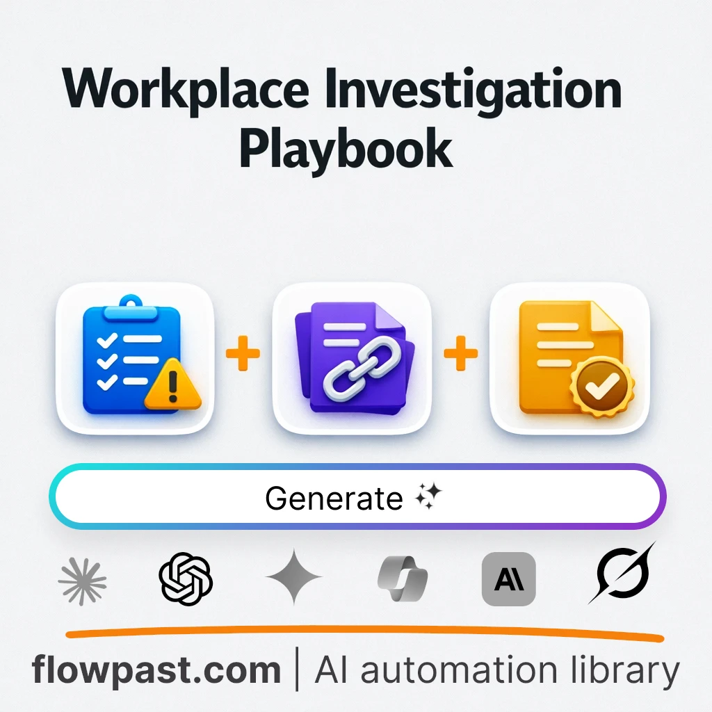 Build a Workplace Investigation Playbook AI Prompt - AI prompt template