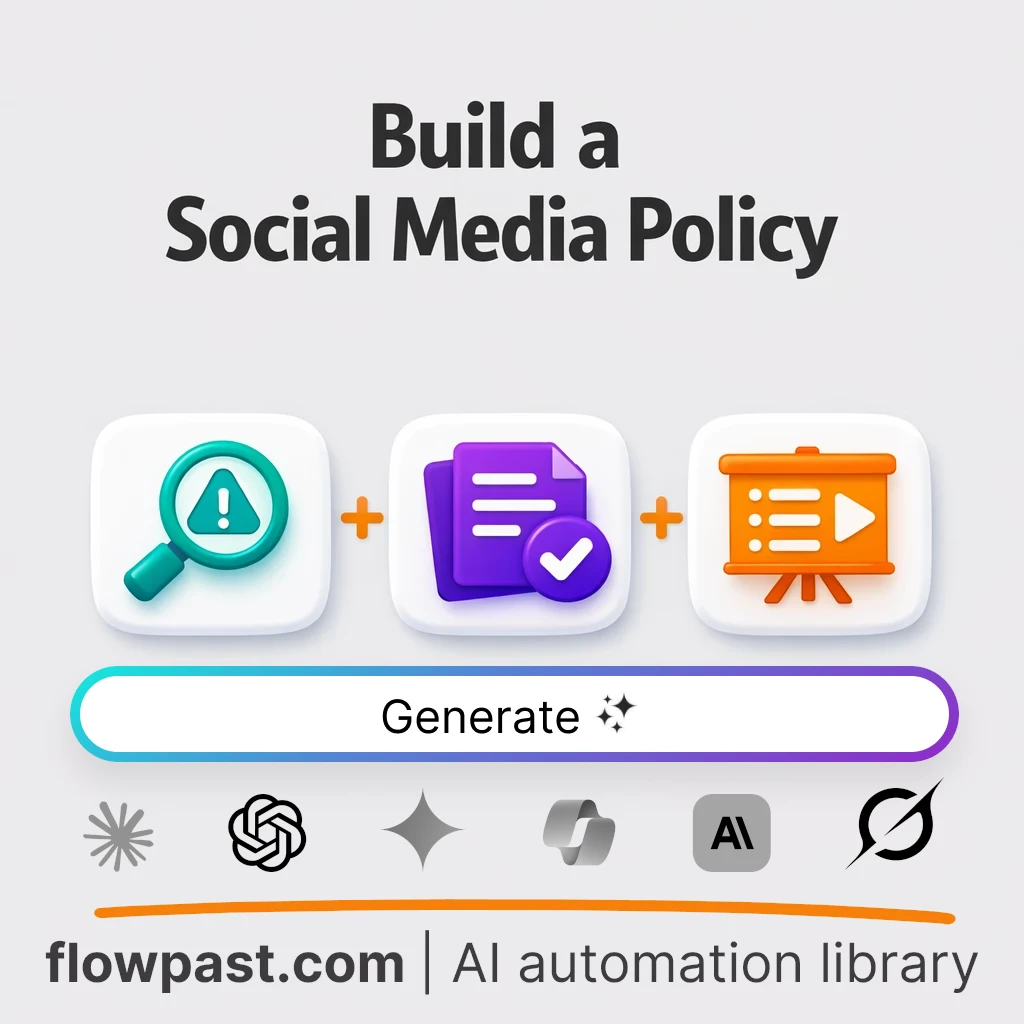Build a Corporate Social Media Policy with this AI Prompt - AI prompt template