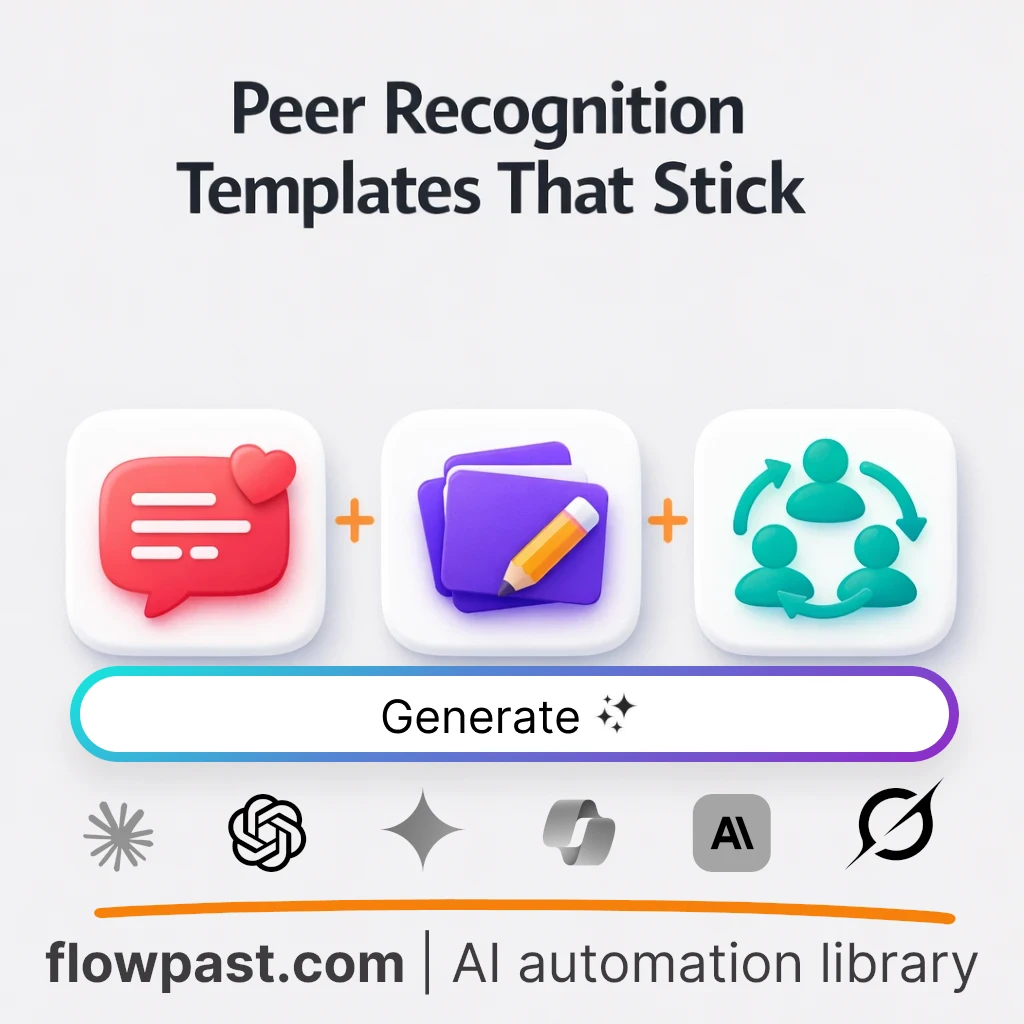 Peer Recognition Templates and Rollout Guide AI Prompt - AI prompt template