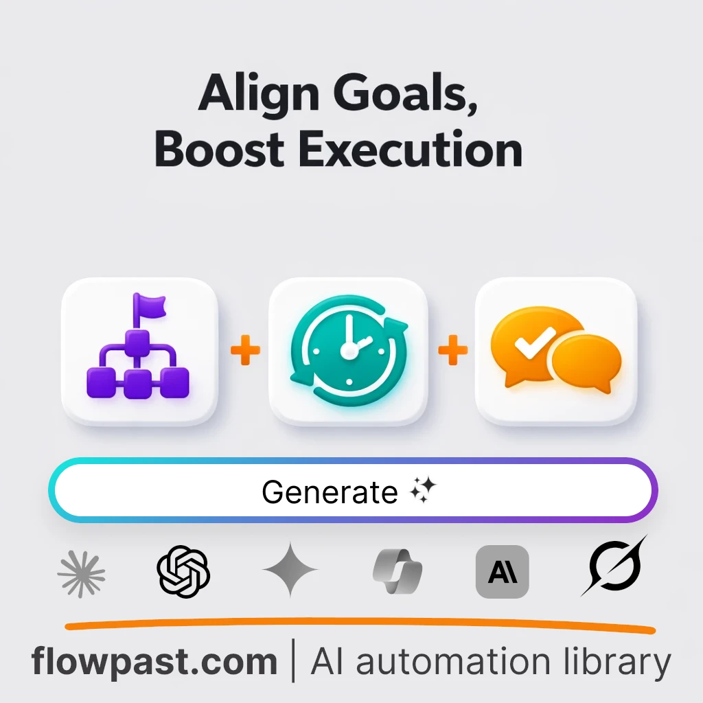 Build a Goal Alignment Cadence with this AI Prompt - AI prompt template