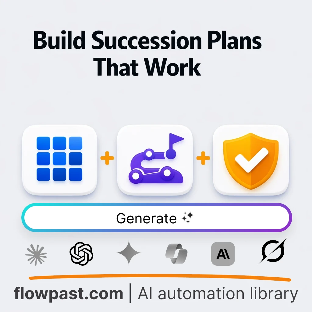 Build a Succession Planning Roadmap AI Prompt - AI prompt template