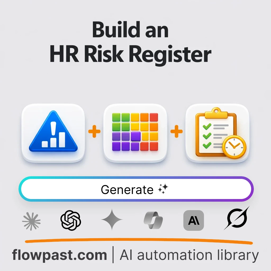 Build an HR Risk Register Playbook with this AI Prompt - AI prompt template