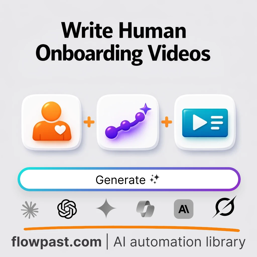 Write Onboarding Welcome Video Scripts AI Prompt - AI prompt template